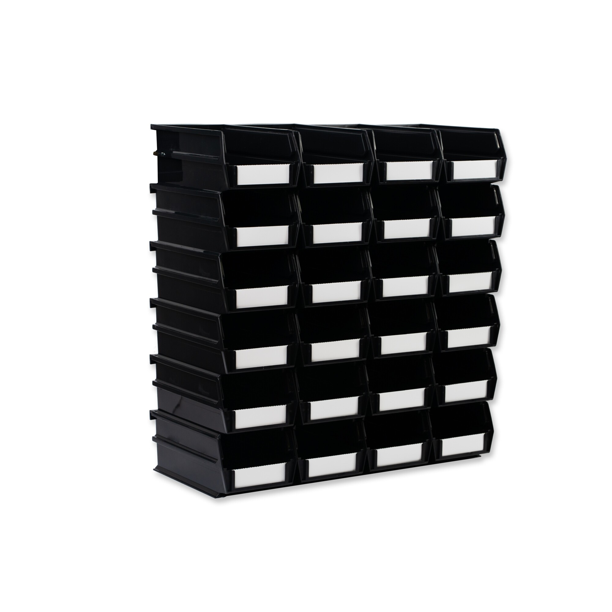 Triton Products, LocBin Hanging and interlocking Bins, Height 3 in, Width 4.125 in, Bins Included (qty.) 24 Model# 3-220BK
